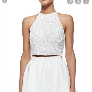 PARKER BLACK BEADED TOP